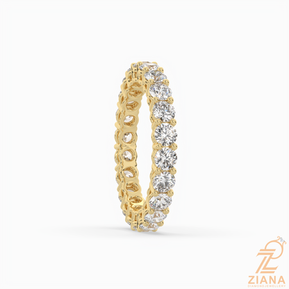 Round Brilliant Diamond Eternity Band Ring