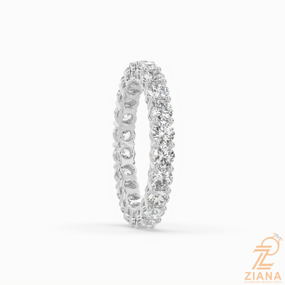 Round Brilliant Diamond Eternity Band Ring