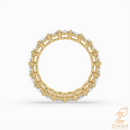 Oval Diamond Eternity Band Ring