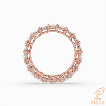 Oval Diamond Eternity Band Ring