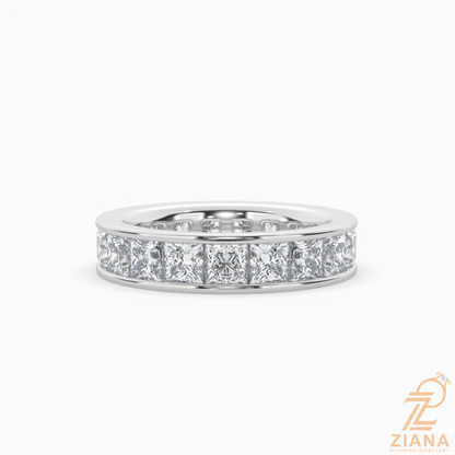 Princess Cut Diamond Full Eternity Ring