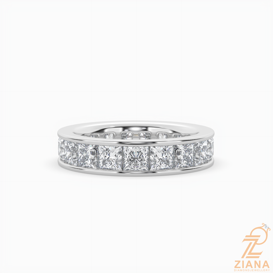 Princess Cut Diamond Full Eternity Ring