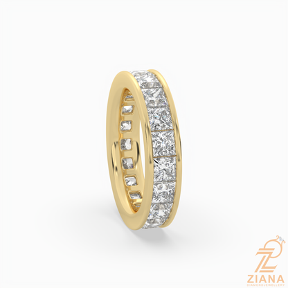 Princess Cut Diamond Full Eternity Ring