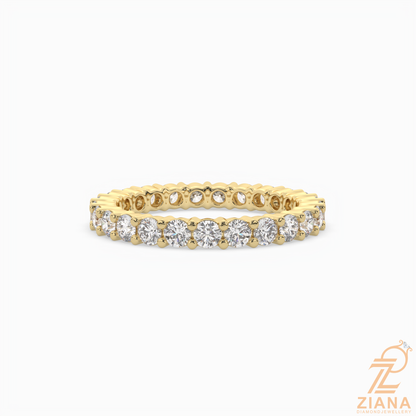 Round Brilliant Diamond Eternity Band Ring