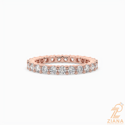 Round Brilliant Diamond Eternity Band Ring