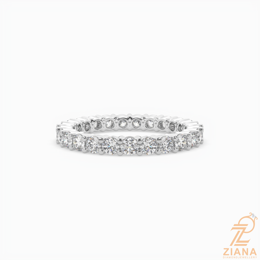 Round Brilliant Diamond Eternity Band Ring