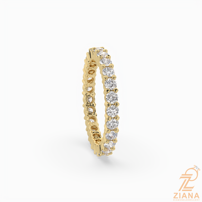 Round Brilliant Diamond Eternity Band Ring