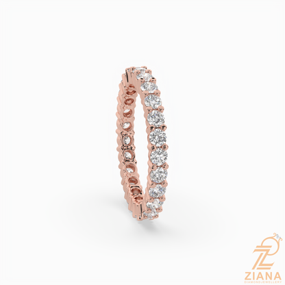 Round Brilliant Diamond Eternity Band Ring