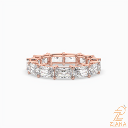 Emerald Cut Diamond Eternity Band Ring