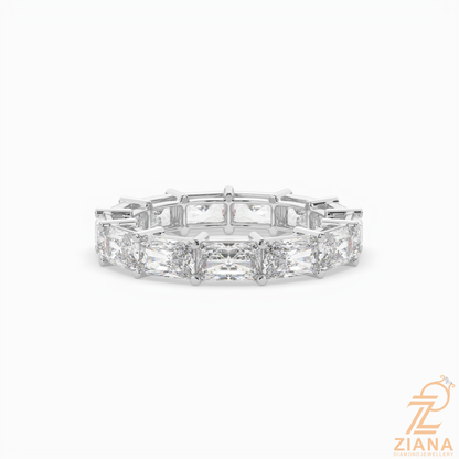 Emerald Cut Diamond Eternity Band Ring
