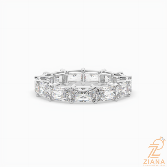 Emerald Cut Diamond Eternity Band Ring