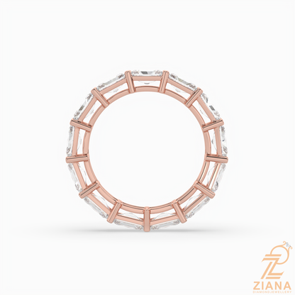 Emerald Cut Diamond Eternity Band Ring