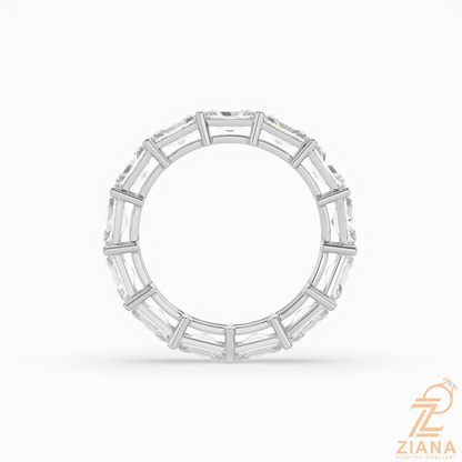 Emerald Cut Diamond Eternity Band Ring