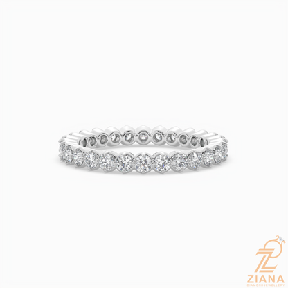 Round Brilliant Diamond Eternity Band Ring