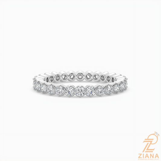 Round Brilliant Diamond Eternity Band Ring