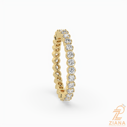 Round Brilliant Diamond Eternity Band Ring
