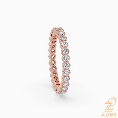 Round Brilliant Diamond Eternity Band Ring