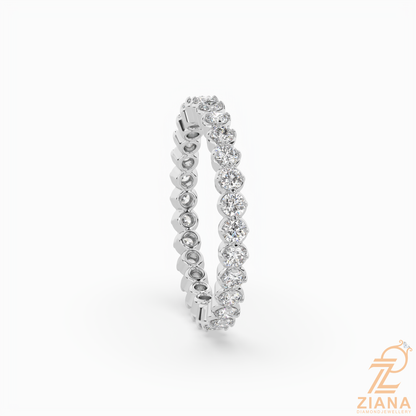 Round Brilliant Diamond Eternity Band Ring