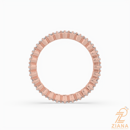 Round Brilliant Diamond Eternity Band Ring