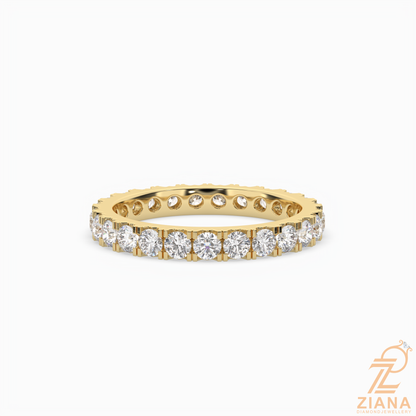 Classic Round Diamond Eternity Band Ring