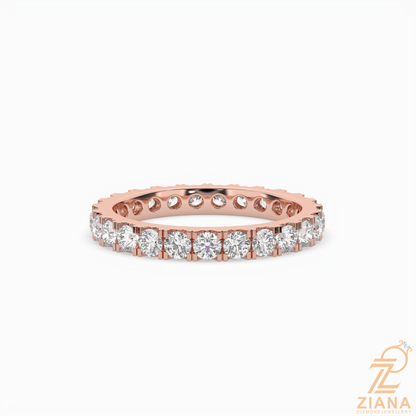 Classic Round Diamond Eternity Band Ring