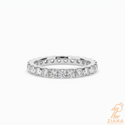 Classic Round Diamond Eternity Band Ring