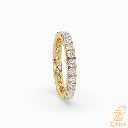 Classic Round Diamond Eternity Band Ring
