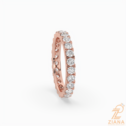 Classic Round Diamond Eternity Band Ring
