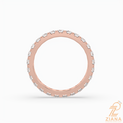 Classic Round Diamond Eternity Band Ring