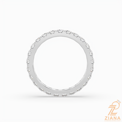 Classic Round Diamond Eternity Band Ring