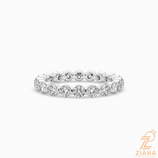 Classic Round Diamond Eternity Band Ring