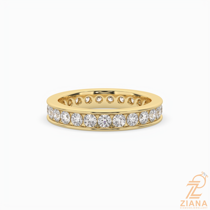 Round Brilliant Diamond Full Eternity Ring
