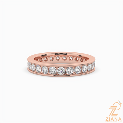 Round Brilliant Diamond Full Eternity Ring