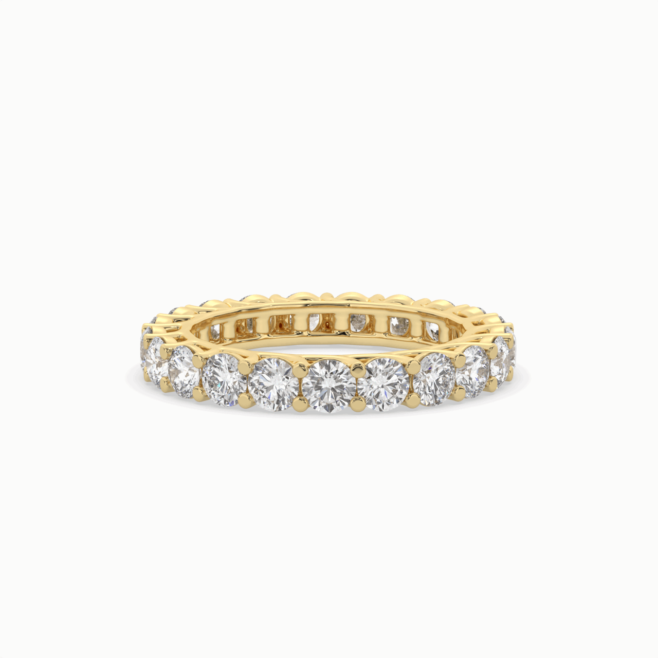 round lab created diamond eternity