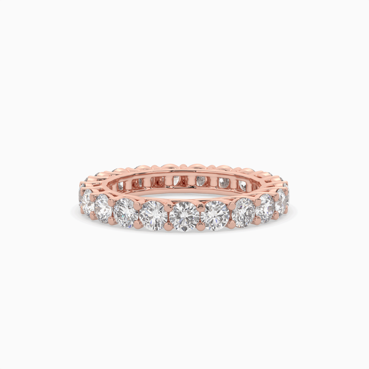 Round Lab Created Diamond Eternity