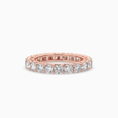 Round Lab Created Diamond Eternity
