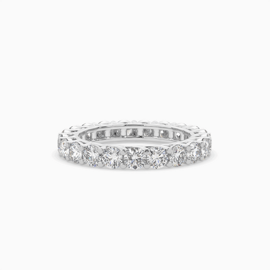 Round Lab Created Diamond Eternity