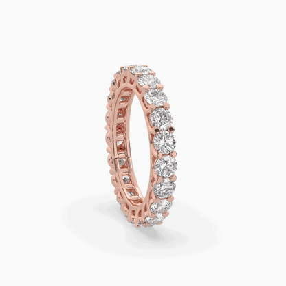 Round Lab Created Diamond Eternity