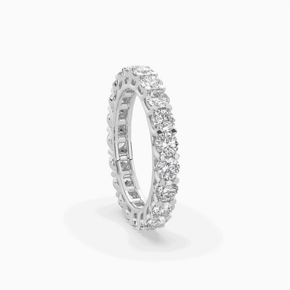 Round Lab Created Diamond Eternity