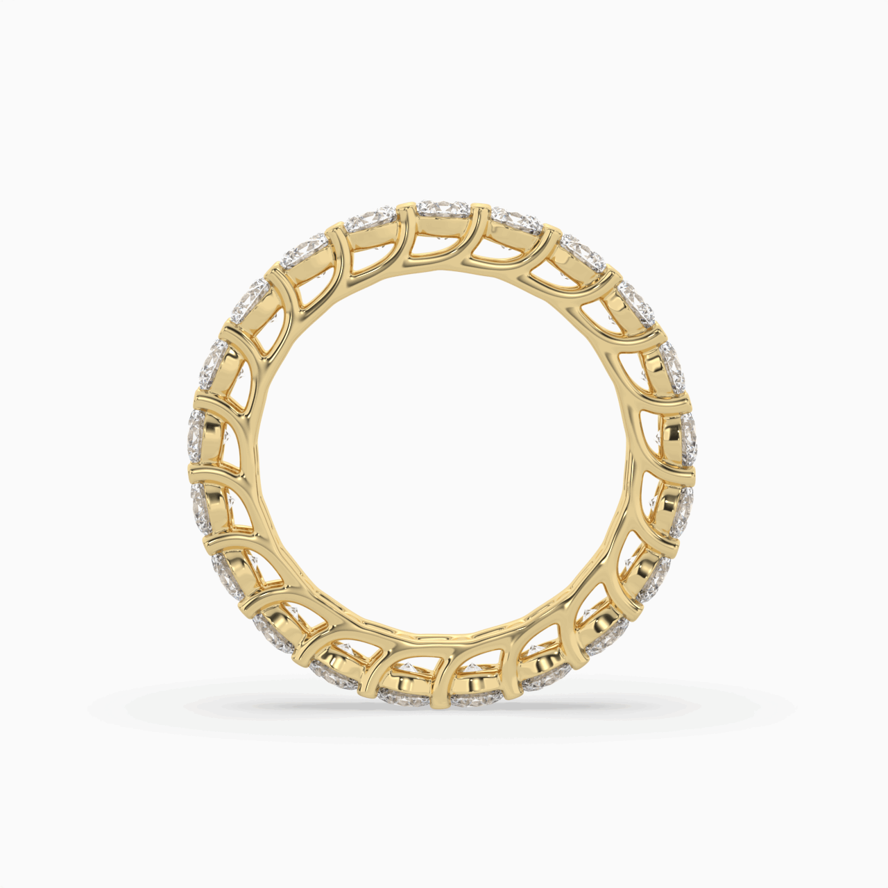 round lab created diamond eternity