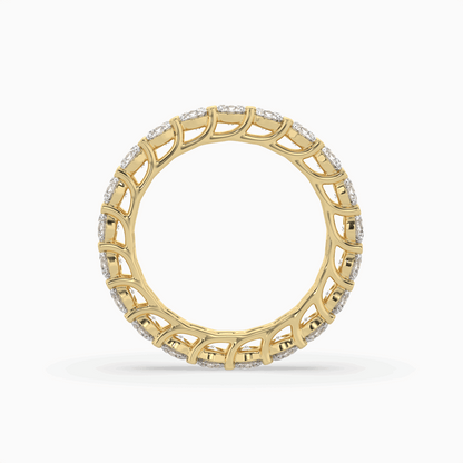 Round Lab Created Diamond Eternity