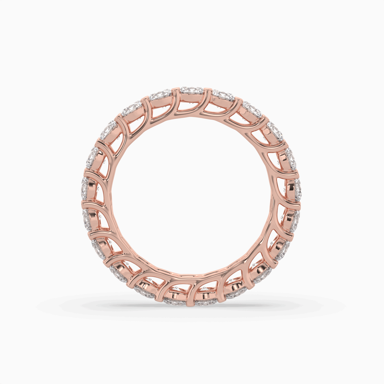 round lab created diamond eternity
