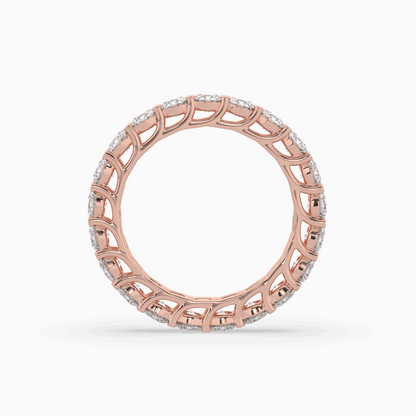 Round Lab Created Diamond Eternity