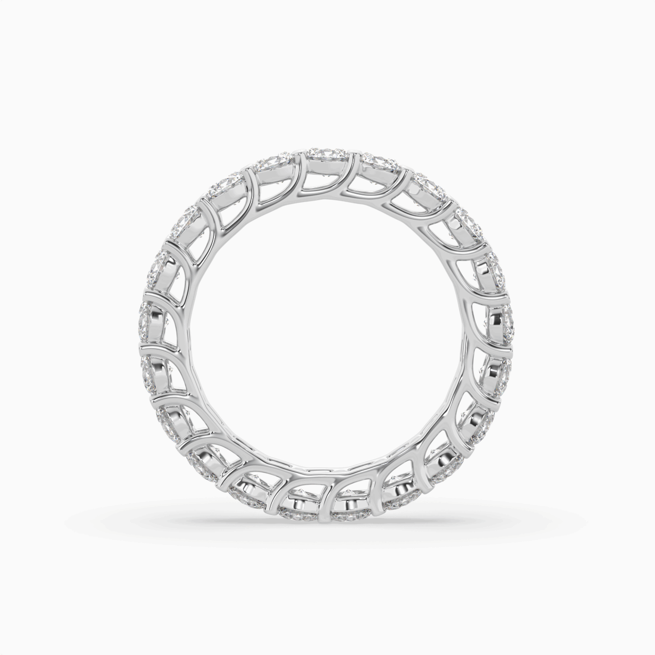 Round Lab Created Diamond Eternity