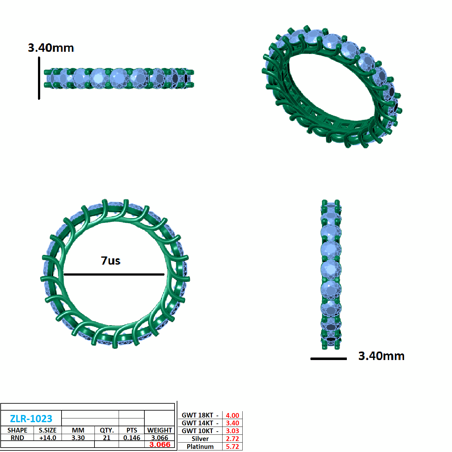 round lab created diamond eternity