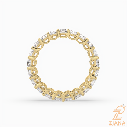 Luxury Radiant Diamond Anniversary Ring