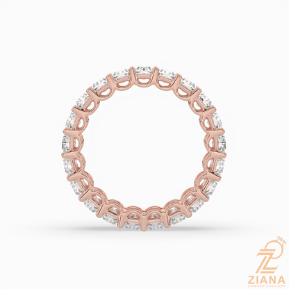 Luxury Radiant Diamond Anniversary Ring