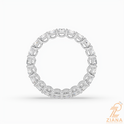 Luxury Radiant Diamond Anniversary Ring
