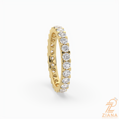 Round Brilliant Cut Diamond Eternity Band Ring