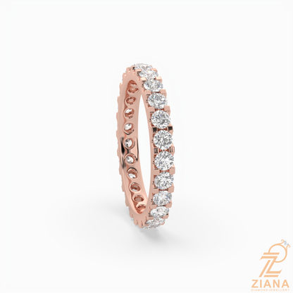 Round Brilliant Cut Diamond Eternity Band Ring